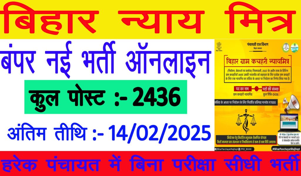 NAYAY Mitra Vacancy Online 2025