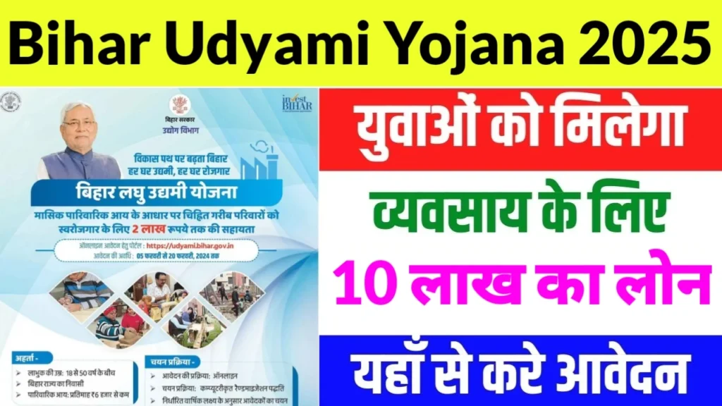 Bihar Laghu Udyami Yojana 2025
