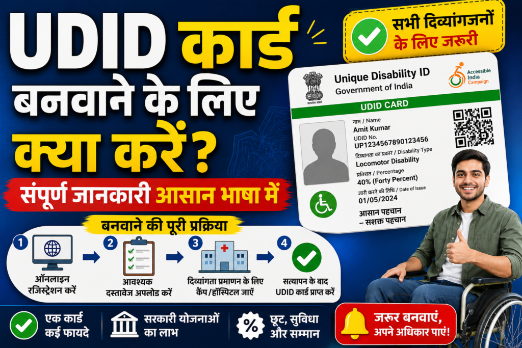 UDID Card Online Apply 2026