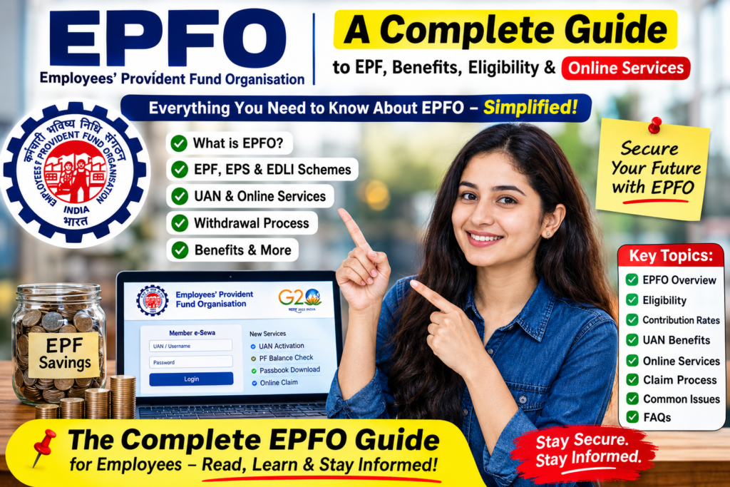 EPFO (Employees' Provident Fund Organisation): A Complete Guide to EPF, Benefits, Eligibility, and Online Services