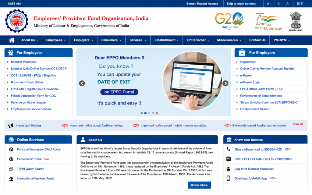EPFO (Employees' Provident Fund Organisation): A Complete Guide to EPF, Benefits, Eligibility, and Online Services