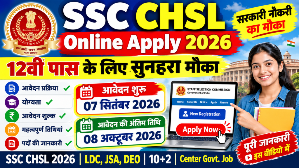 SSC CHSL Online Apply 2026