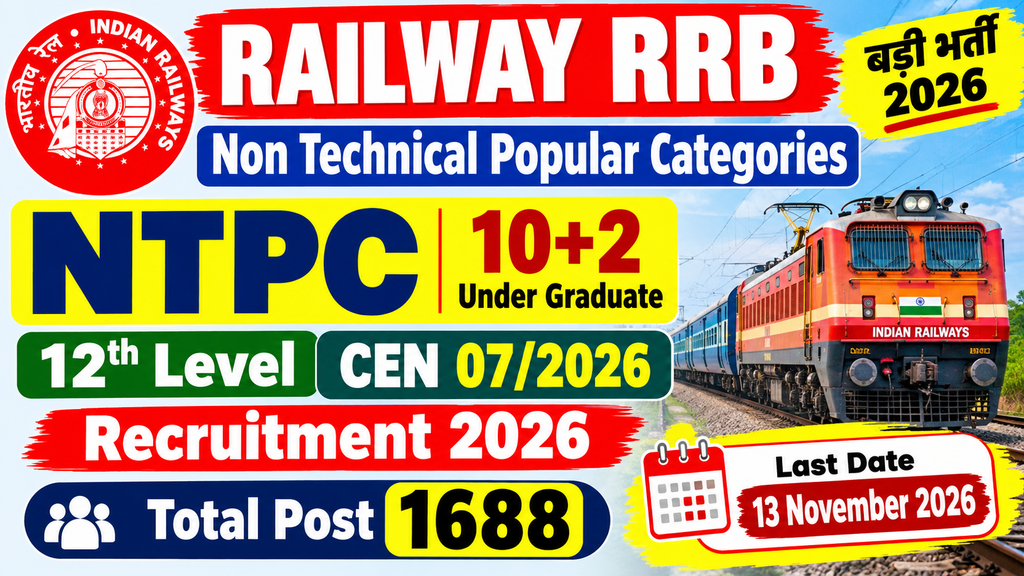 Railway RRB NTPC Online 2026