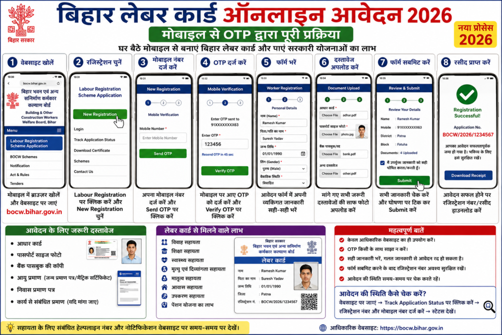बिहार लेबर कार्ड ऑनलाइन