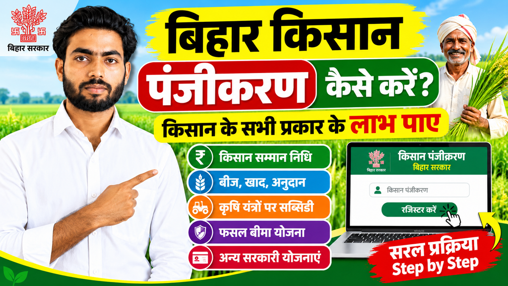 Bihar Farmer Registration Online 2026 : बिहार किसान रजिस्ट्रेशन कैसे करे ?